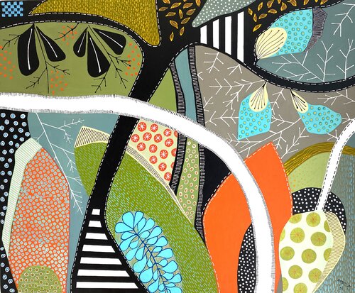 Feuillages 02 by RogerM, 회화 for Sale on Singulart
