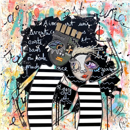 Aimer est une Aventure by RogerM, 회화 for Sale on Singulart