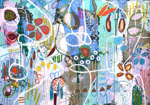 Mon Jardin Fou van RogerM, Schilderij te koop op Singulart