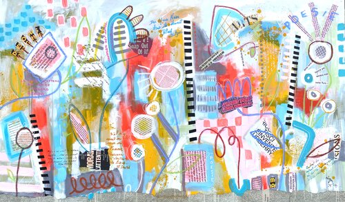 Le Jardin des Mots di RogerM, Pittura in vendita su Singulart