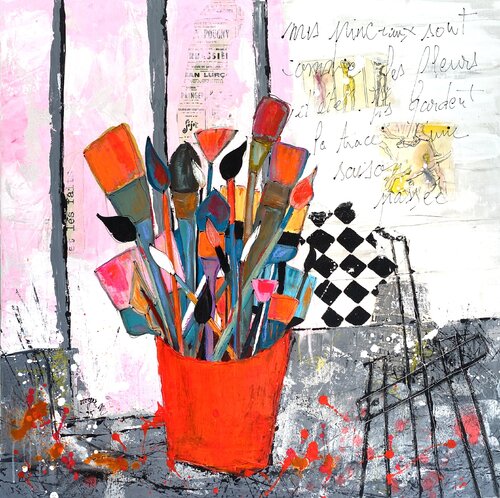 Les Pinceaux de l'Eté by RogerM, 회화 for Sale on Singulart