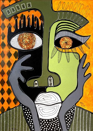 Le Double 7 di RogerM, Pittura in vendita su Singulart