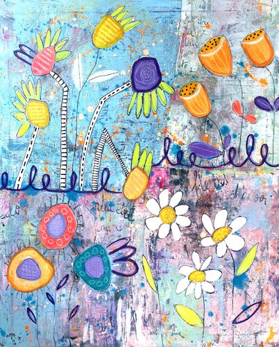 Le Jardin des Murmures by RogerM, Painting for Sale on Singulart