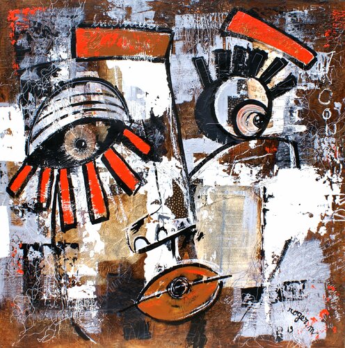 Inconnues by RogerM, 회화 for Sale on Singulart