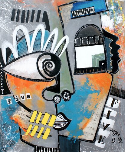 Five la Collection by RogerM, 회화 for Sale on Singulart