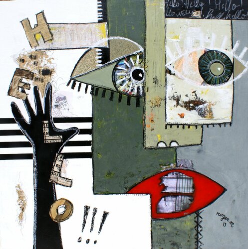 Hello !! by RogerM, 회화 for Sale on Singulart