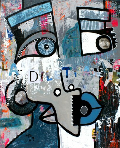 La Dilettante by RogerM, 회화 for Sale on Singulart