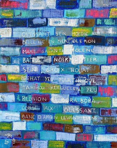 Le Mur des Iles van RogerM, Schilderij te koop op Singulart