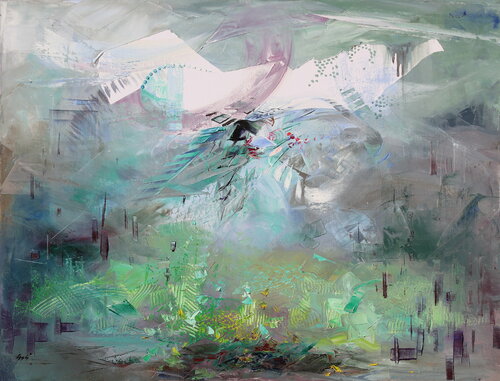 The stranger by Éva Szakács, Painting for Sale on Singulart
