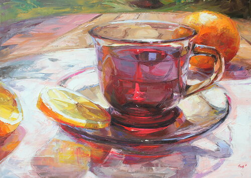 A tea for You? von Éva Szakács, Malerei kaufen auf Singulart