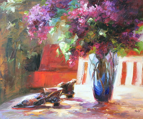 Fairy shoes van Éva Szakács, Schilderij te koop op Singulart