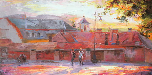Szentendre van Éva Szakács, Schilderij te koop op Singulart