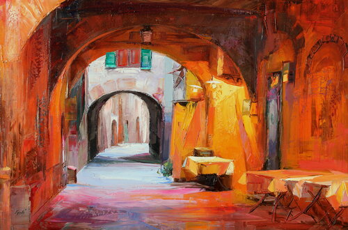 Evening lights in Montepulciano Éva Szakács