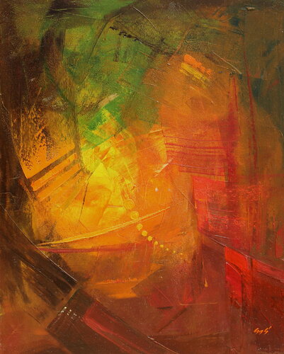 Dimensions II. van Éva Szakács, Schilderij te koop op Singulart