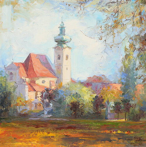 Morning in Győr von Éva Szakács, Malerei kaufen auf Singulart