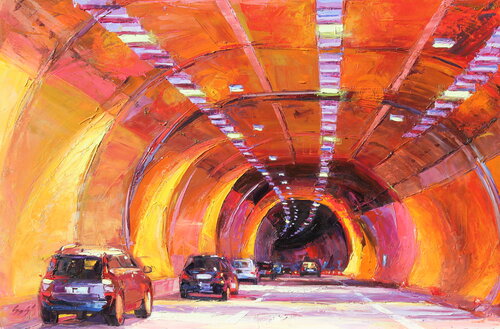 Tunnel par Éva Szakács, Peinture en vente sur Singulart