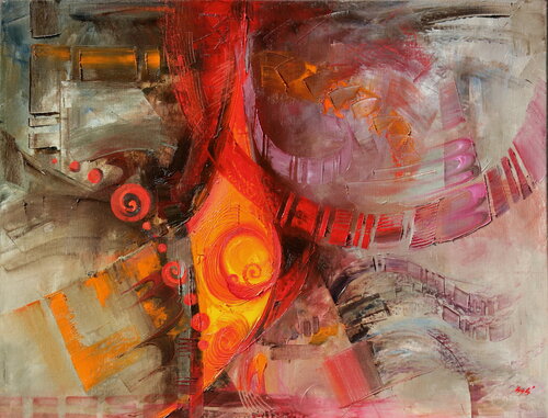 Pulsation by Éva Szakács, Painting for Sale on Singulart
