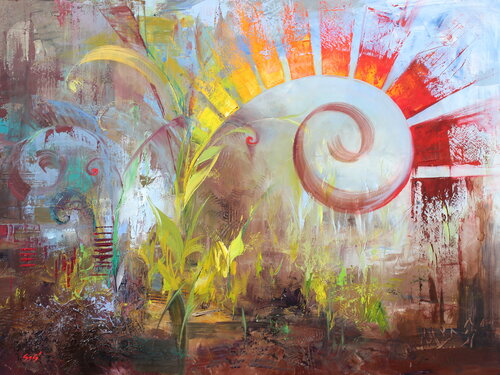 Fulfilment van Éva Szakács, Schilderij te koop op Singulart