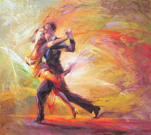 With You is good! by Éva Szakács, Painting for Sale on Singulart