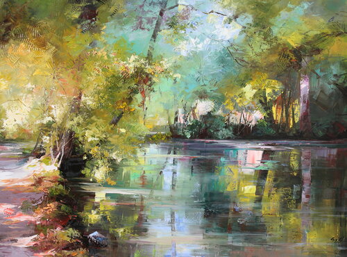 Lights on the lake Éva Szakács