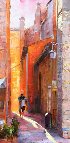 Towards the last ray of sunshine von Éva Szakács, Malerei kaufen auf Singulart