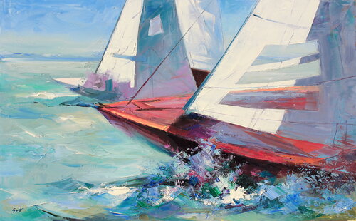 In competition par Éva Szakács, Peinture en vente sur Singulart