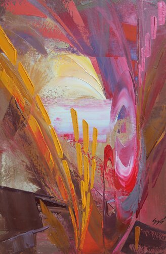 Female energies I. by Éva Szakács, Painting for Sale on Singulart