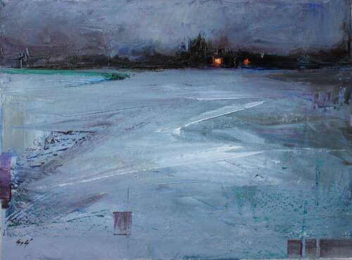 Just a mile for home par Éva Szakács, Peinture en vente sur Singulart