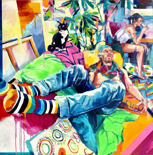 Sunday Chill van Joanna Pilarczyk, Schilderij te koop op Singulart