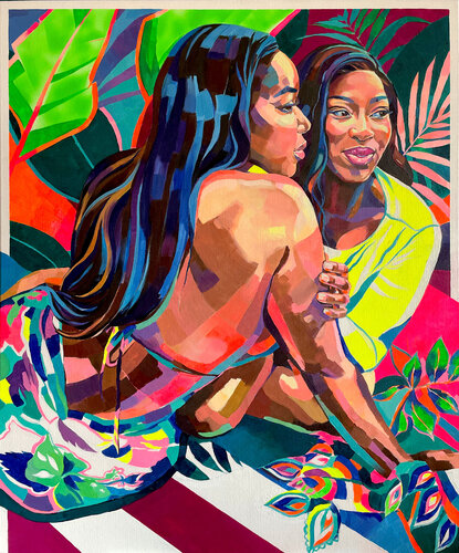 Sisters by Joanna Pilarczyk, Painting for Sale on Singulart