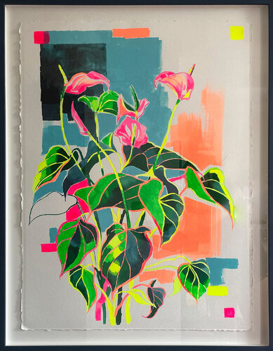 Glowing Lilies von Joanna Pilarczyk, Malerei kaufen auf Singulart