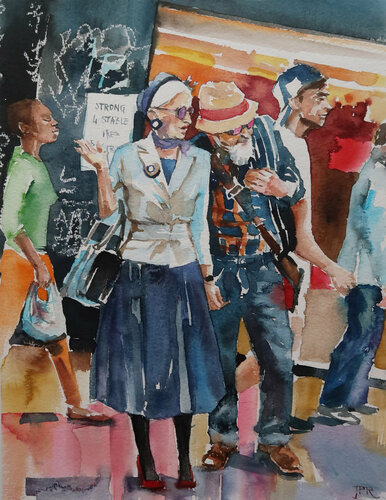 in Dalston van Joanna Pilarczyk, Werk op papier te koop op Singulart