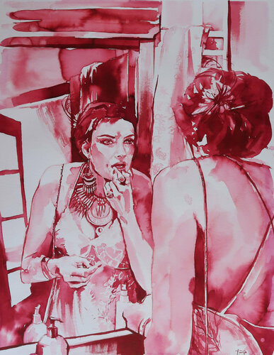 Before the ceremony van Joanna Pilarczyk, Schilderij te koop op Singulart