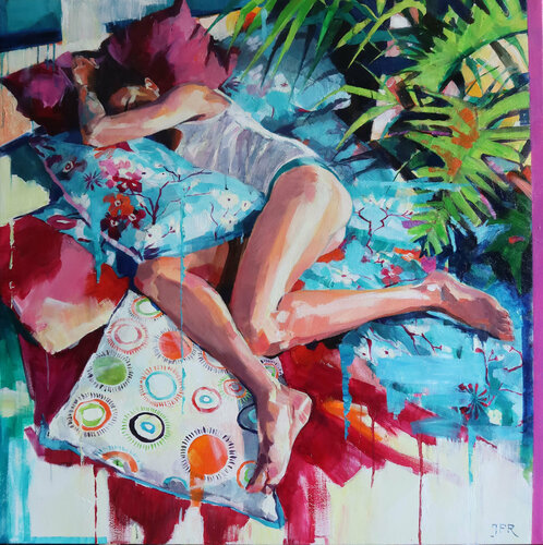 Siesta van Joanna Pilarczyk, Schilderij te koop op Singulart