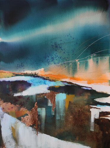 Northern Lights van Joanna Pilarczyk, Werk op papier te koop op Singulart