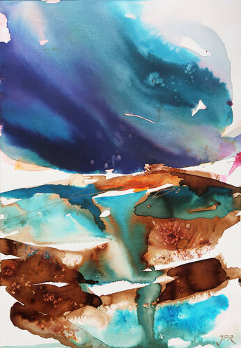 Waterfall van Joanna Pilarczyk, Werk op papier te koop op Singulart