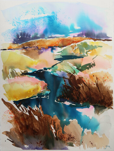 Dunes van Joanna Pilarczyk, Werk op papier te koop op Singulart