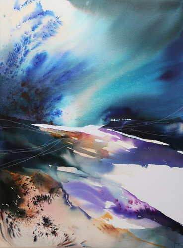 When the Storm comes. van Joanna Pilarczyk, Werk op papier te koop op Singulart