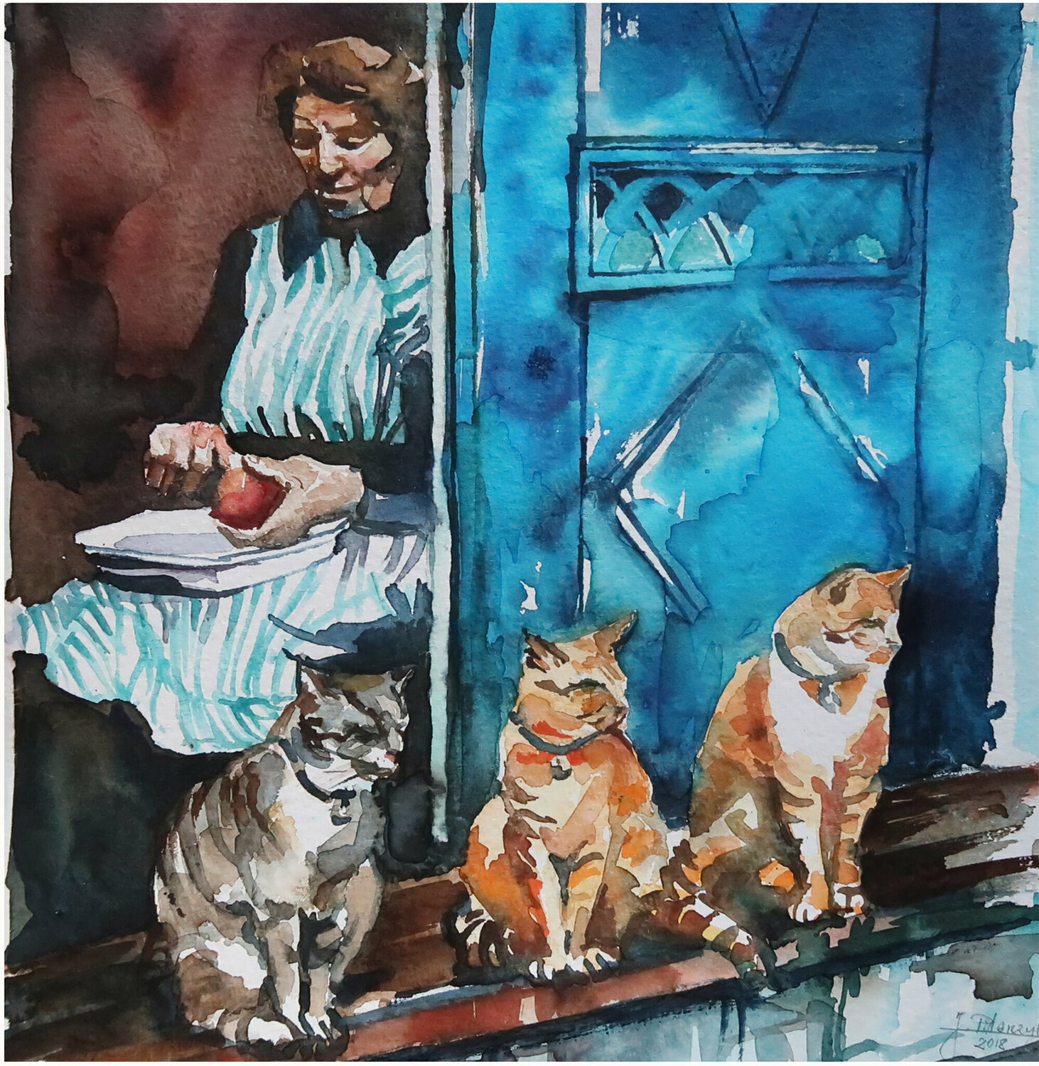 Three cats Joanna Pilarczyk