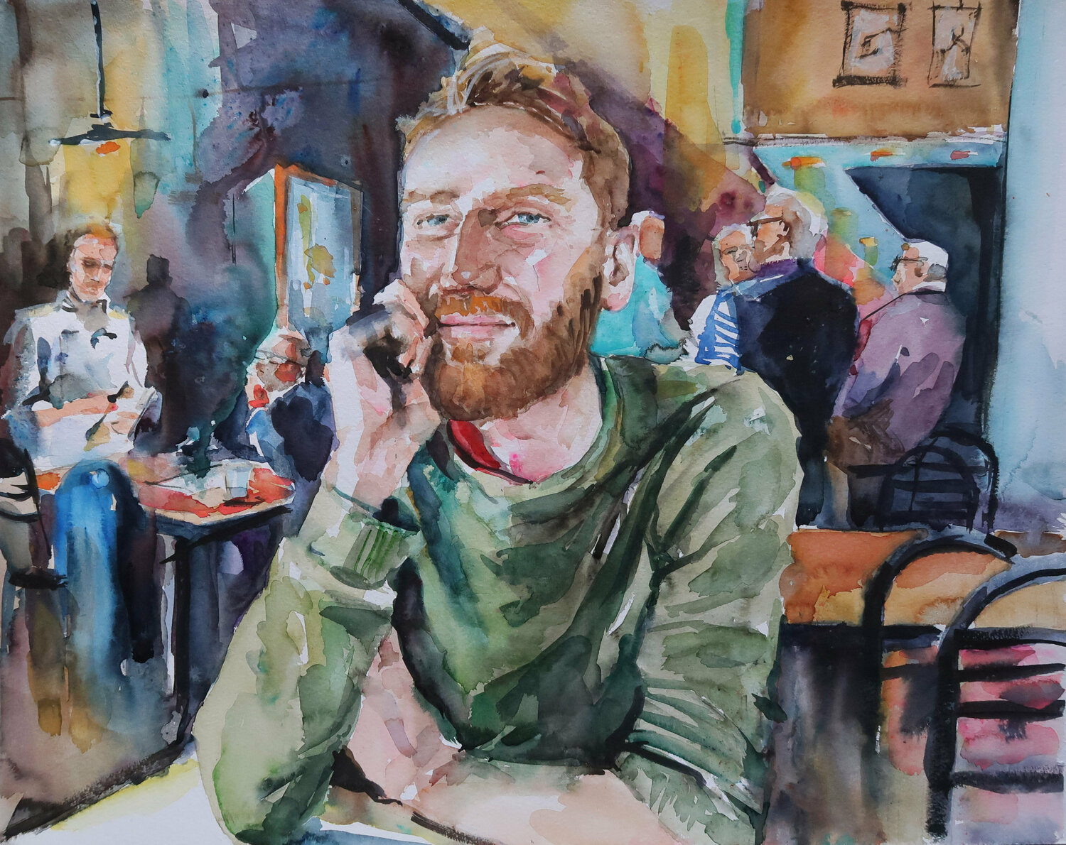 At the cafe in Bilbao Joanna Pilarczyk