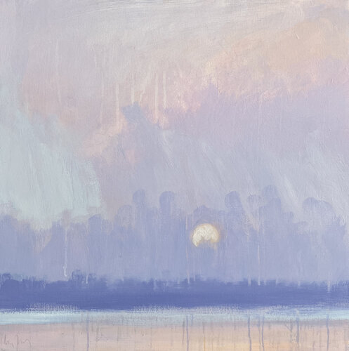 super moon by Hasso Heybrock, Painting for Sale on Singulart