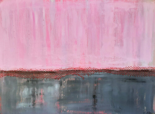 Pink Reflections von Christine Allan, Malerei kaufen auf Singulart