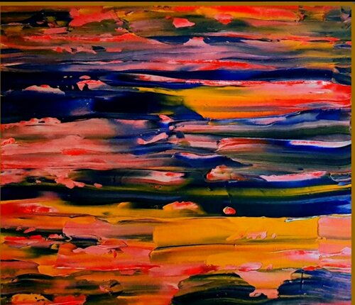 COUCHER DE SOLEIL di jeanine FITOU VALENS, Pittura in vendita su Singulart