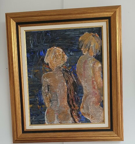 Baigneuses von jeanine FITOU VALENS, Malerei kaufen auf Singulart