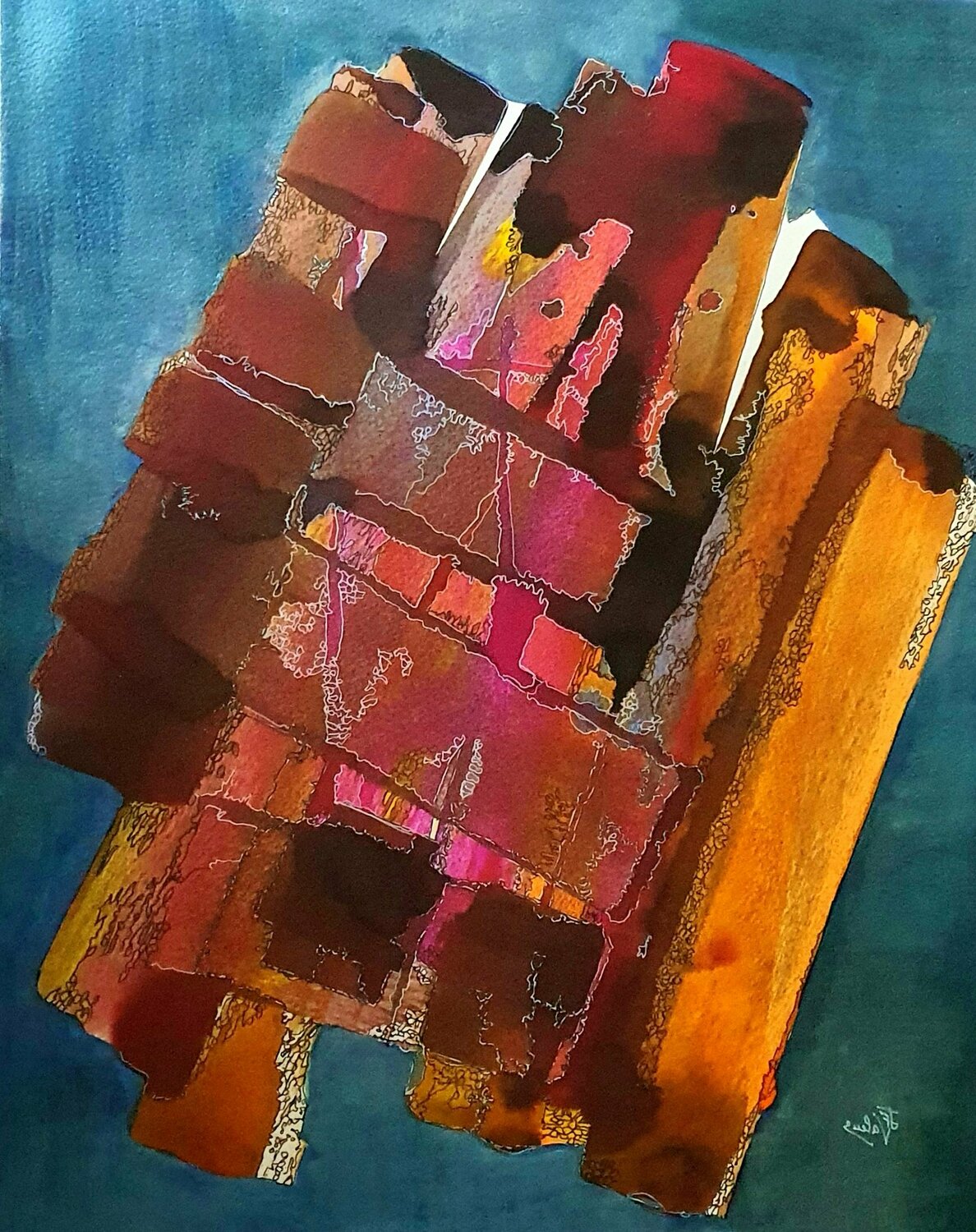 Abstraction Rectangulaire jeanine FITOU VALENS