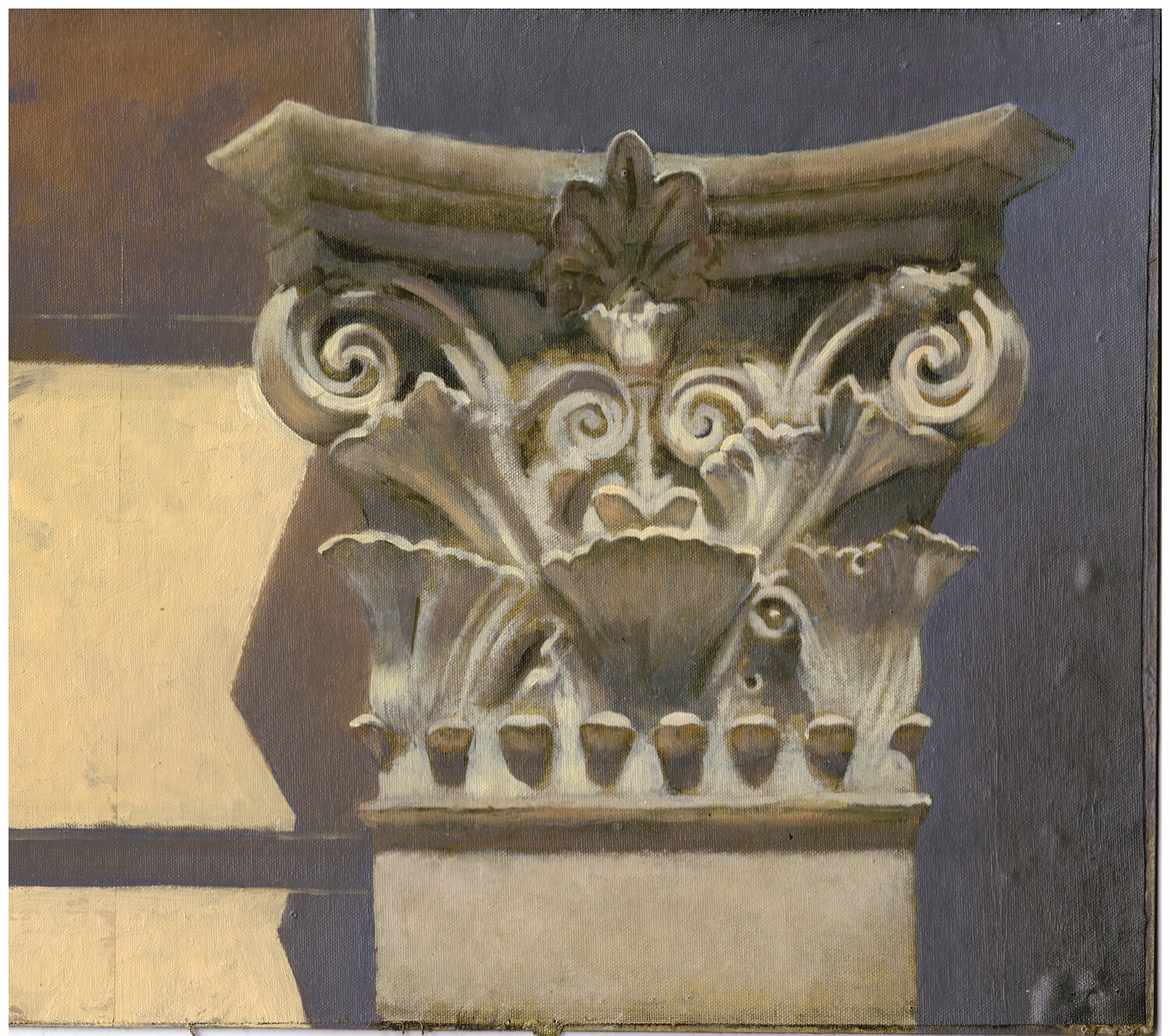 Column Head Tomas Watson Original painting for sale