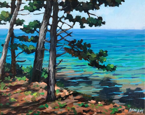 Les pins by Alice Roy, Painting for Sale on Singulart
