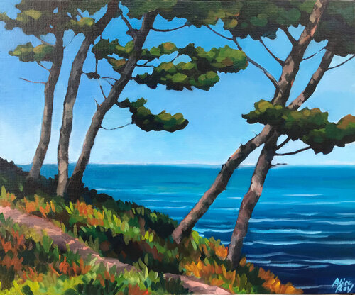 Les pins by Alice Roy, Painting for Sale on Singulart
