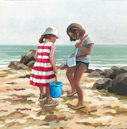 La pêche à pied by Alice Roy, Painting for Sale on Singulart