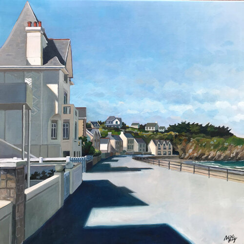 La villa blanche by Alice Roy, Painting for Sale on Singulart